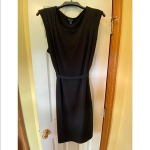 George sleeveless black dress